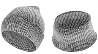 USB加热帽颈围套装，针织毛线帽颈套男女款，柔软内衬冬季保暖帽子滑雪帽 