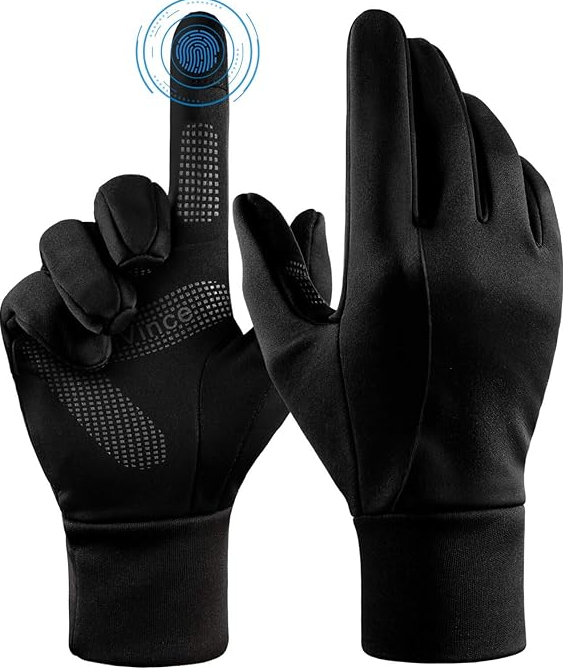 FanVince冬季手套触屏防水防风保暖，适用于跑步、骑行、驾驶、徒步 - 男女暖心好礼  